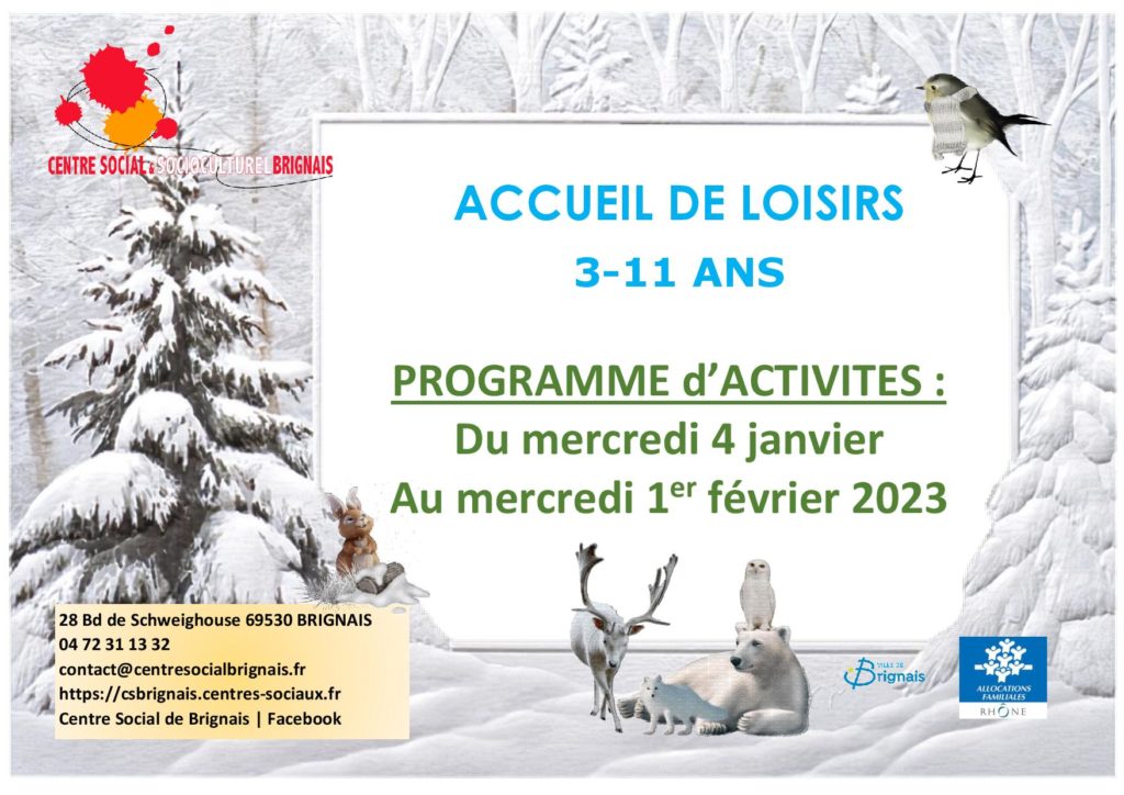 Alsh Programme D Activit S Des Mercredis Janvier F Vrier Centre